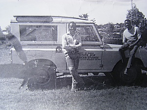 Henry Tayali and Lungu, 1976, Roma suburb, Lusaka, Zambia.JPG