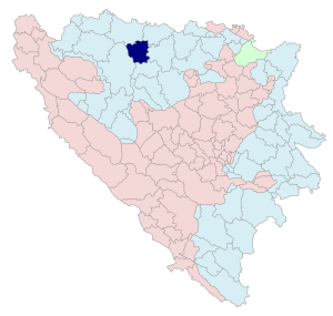 Община Лакташи на карте