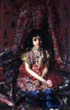 Mikhail Vrubel - The Girl Against the Background of Persian Carpet.png