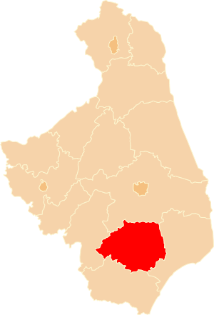 Бельский повят на карте