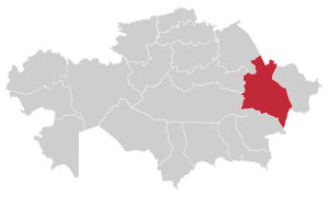 Семипалатинская область на карте