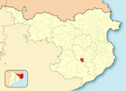 Расположение муниципалитета на карте провинции