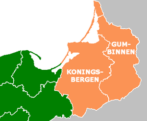 Кёнигсберг на карте