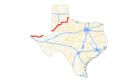 US 62 (TX) map.svg