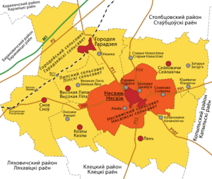 Несвижский сельский Совет на карте