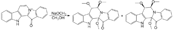 Fascaplysin with sodium methylat.png