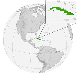 Куба на карте