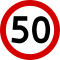 Ograniczenie prędkości (50 km/h)