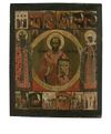 Икона «Святитель Николай Чудотворец (Дворищенский)". Первая треть XVIII века, Новгород. Дерево, левкас, темпера..jpg