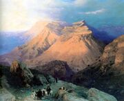 Aivazovsky-Aul Gunib in Dagestan.jpg