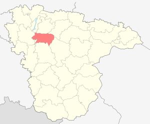 Каширский район на карте