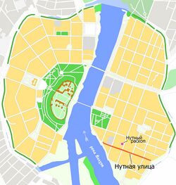 На карте города