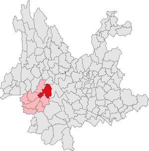 Юньсянь на карте