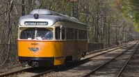 Ashmont Mattapan streetcar in woods.jpg
