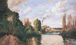 Camille Pissarro - Bords de l´eau à Pontoise - 1872.jpg