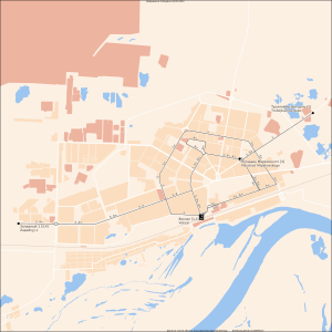 Dzerzinsk trolleybus map 2022-05.svg