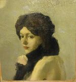 Female portrait by Petrov-Vodkin (1905, GMII).jpg
