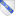 White shield with diagonal blue stripe