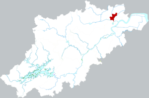 Гуншу на карте