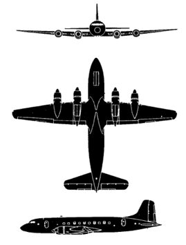 Handley Page Hermes 4 3-view silhouette.jpg