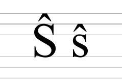 Latin letter S with circumflex.svg