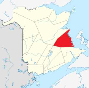 Map of New Brunswick highlighting Kent County.png