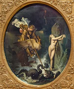 Musée Ingres-Bourdelle - Roger délivrant Angélique, 1841, Ingres, Joconde06070001441.jpg