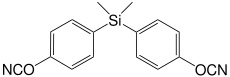 SiliconContainCyanateEsterStructure.svg