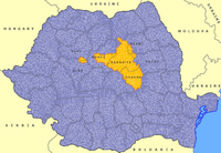 Секейский край на карте