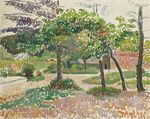 Camille Pissarro - Jardin à Eragny, étude (PD 999).jpg