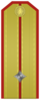 Rank insignia of младши лейтенант of the Bulgarian Army.png