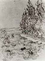 Van gogh Cypresses with Four People Working in the Field f1539r jh1889.jpg