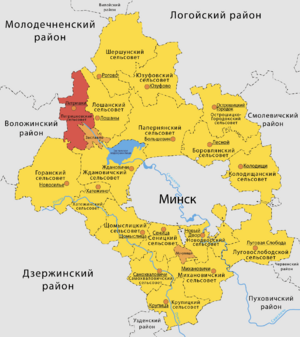 Петришковский сельсовет на карте