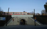 Railway culvert, Miodowa street, Kazimierz, Krakow, Poland.jpg