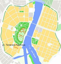 На карте города