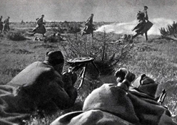 Soviet troops in battle near Riga Baltic Offensive.jpg