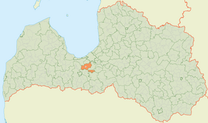 Олайнская волость на карте
