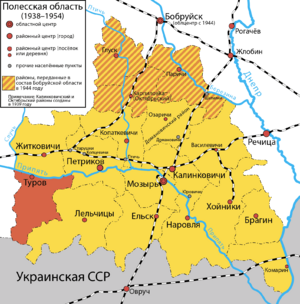 Туровский район на карте