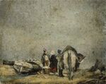 James Ensor - Fishermen with Horse and Beached Boat.jpg