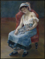Pierre-August Renoir Sleeping Girl with a Cat.jpg
