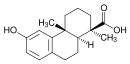 1,2,3,4,4a,9,10,10a-octahydro-6-hydroxy-1,4a-dimethyl-1-phenanthrenecarboxylic acid.svg