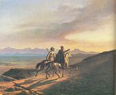 Lermontov Vospominanie o Kavkaze Oil 1838.jpg