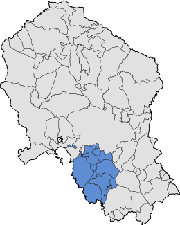 Map of Campiña Sur in the province.svg