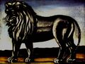Niko Pirosmani. ''Black Lion''. Oil on oilcloth. Private collection.jpg