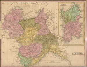 Земли Савойского дома в 1839 году