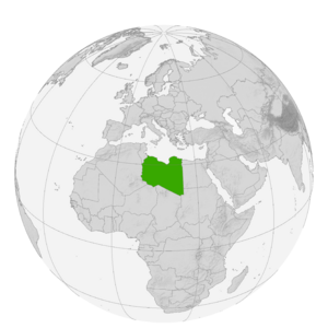 Ливия на карте мира