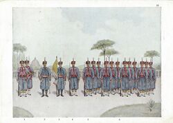 Папские зуавы, 1870 год.