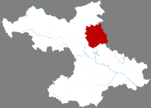 Линъюнь на карте