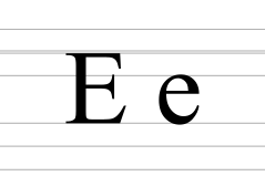 Cyrillic letter Ie.svg