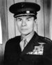 A black and white image of Keith McCutcheon, a white male in his Marine Corps dress uniform